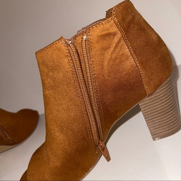 Mark and Maddux Open Toe Zip Up Ankle Boots - Picture 7 of 12